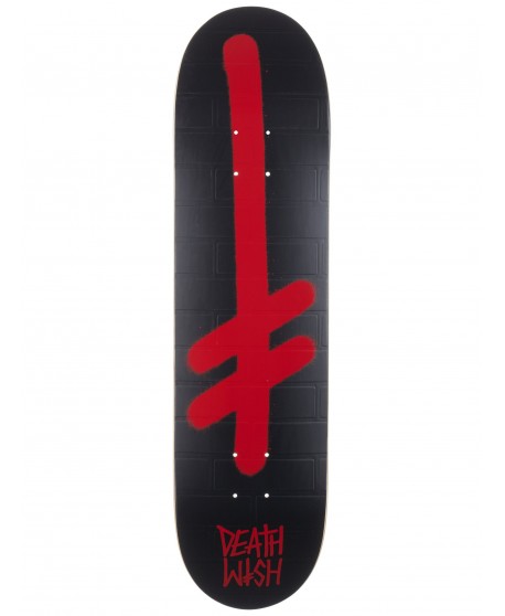 Skateboard Deathwish Gang Logo Bricks Black/Red 8" (Solo tabla)