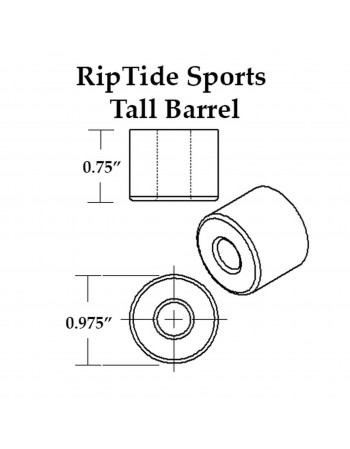 Riptide Bushings APS Tall Barrel 95A 